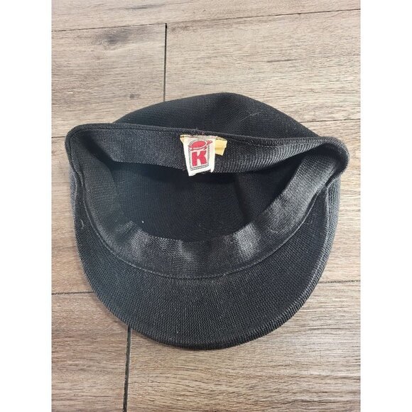 Vintage Turtle K Black Flat Hat Paperboy‎ Hat Cap - Picture 2 of 3